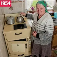  ??  ?? Family meals: Tatiana Rakowski, 91, has banished a newer cooker to the garage in favour of her trusty 64-year-old model