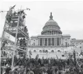  ?? STEPHANIE KEITH • REUTERS ?? Supporters of U.S. President Donald Trump gather in front of the U.S. Capitol Building in Washington, D.C., in January.