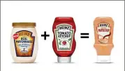  ?? HEINZ ?? More than 680,000 responded to Heinz’s tweet about its “Mayochup.” To Latinos, the concept of combining mayonnaise and ketchup is nothing new.