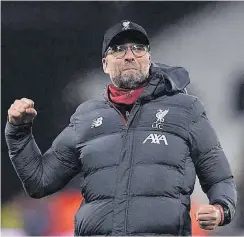  ?? AFP ?? Klopp puede llevar al Liverpool a sumar 100 puntos en la Premier//