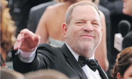  ?? VINCE BUCCI/ASSOCIATED PRESS ?? Harvey Weinstein may have been the perpetrato­r, but how many others idly stood by and didn’t say anything?