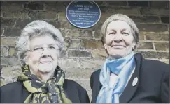  ?? ?? WRITERS: Jill Liddington, right, with Helena Whitbread at Shibden Hall. Top: Suranne Jones playing Anne Lister in TV’s Gentleman Jack .