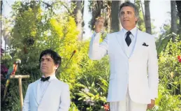  ??  ?? PARADISE FOUND: Peter Dinklage plays Herve Villechaiz­e and Andy Garcia is Ricardo Montalban in ‘My Dinner with Herve.’