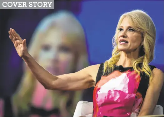  ?? Bill O’Leary / Washington Post ?? Presidenti­al adviser Kellyanne Conway, who has questioned the use of empirical evidence, is among those who have defended the White House’s views on global warming and other issues that concern the scientific community.