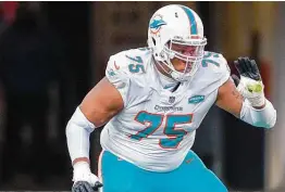  ?? Jack Dempsey / Associated Press ?? OG Ereck Flowers has joined two fellow 2020 free agents, LB Kyle Van Noy and edge rusher Shaq Lawson (who was traded to the Texans), in being jettisoned by Miami.