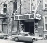  ??  ?? The outside of the Palais Dance Hall on Tay Street in Dundee.