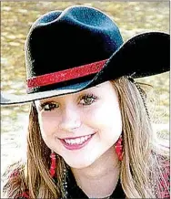  ?? SUBMITTED PHOTO ?? Judy Gail McNeely, 14, daughter of Roy and Stacy Johnson and Rob McNeely of Westville, Okla., is a contestant for 2018 Lincoln Riding Club junior queen.