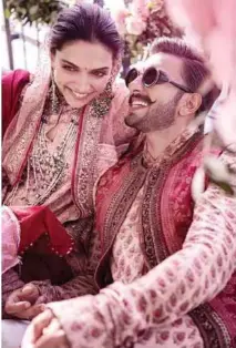  ??  ?? Deepika Padukone and Ranveer Singh