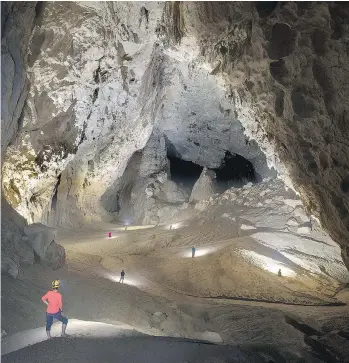  ??  ?? The Great Room of the world’s largest cave, Hang Son Đoòng, in Vietnam, is a sight to behold, and one few witnessed before 2009.