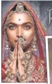  ??  ?? Padmavati changed to Padmavat and then added an ‘a’ for good luck