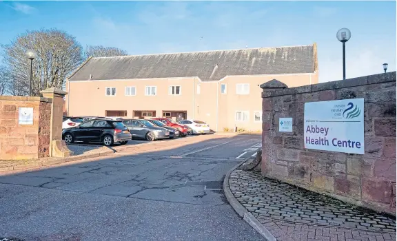  ?? Picture: Paul Reid. ?? A national shortage of doctors has been blamed for the decision to close Abbey Health Centre in Arbroath.