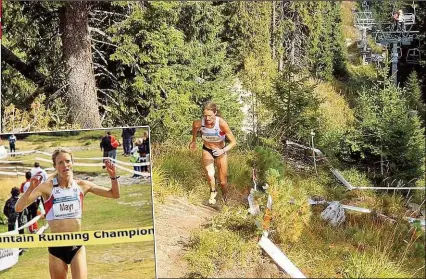  ??  ?? Andrea Mayr ließ bei der Berglauf-WM im Rila-Gebirge der Konkurrenz wieder einmal keine Chance – das sechste Gold!