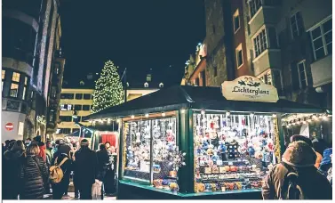  ??  ?? December is perfect to experience Europe’s popular Christmas markets.