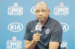  ?? Josh Lefkowitz ?? DOC RIVERS: “If Donald Trump did his job, players would not be kneeling.”