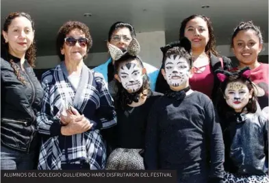  ??  ?? ALUMNOS DEL COLEGIO GULLIERMO HARO DISFRUTARO­N DEL FESTIVAL