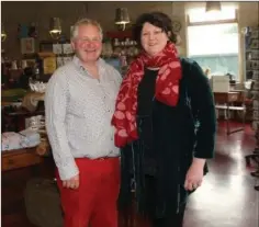  ??  ?? Rebecca Allen and Phillip Hadden of The Farm Shop in Tinahely.