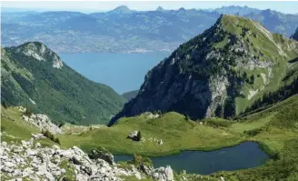  ?? ©Roger Carrard ?? Col de Bise, vue sur le Léman.