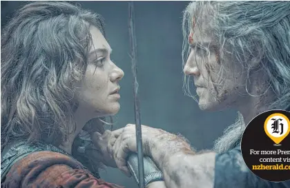  ??  ?? Emma Appleton and Henry Cavill star in The Witcher.