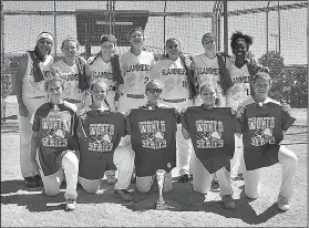  ?? Contribute­d photo ?? Slammerz: South Arkansas Slammerz took third in the FASA 14-and-under World Series last weekend. The tournament was held in Branson, Missouri. The team, which includes players from Camden and Hampton, includes Taylor Fortune of Parkers Chapel and Karli...