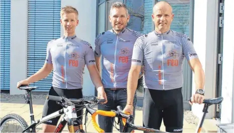  ?? FOTO: MARC DITTMANN ?? Drei Mann, ein Team, ein Rennen (v.l.): Markus Schmidt, Matthias Eisele, Thorsten Röttgers.