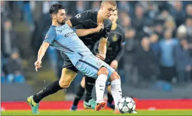  ??  ?? QUIERE SALIR. Nolito apenas ha tenido oportunida­des en el Manchester City y desea marcharse.