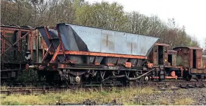  ??  ?? Chasewater bound: MGR wagon No.354456 is seen at the Doon Valley Railway. OWEN EDWARDS/DVR