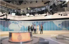  ??  ?? The newsroom at Al Jazeera English in Doha