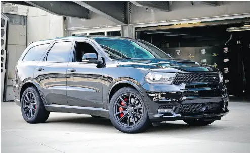  ?? DEREK MCNAUGHTON / DRIVING. CA ?? There’s loads of horsepower packed in a gorgeous body with the 2018 Dodge Durango SRT, Derek McNaughton writes.