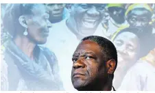  ??  ?? Arzt Denis Mukwege: „Sexuelle Gewalt ist ein Kriegsverb­rechen“