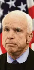  ?? Foto: dpa ?? John McCain hat eine Krebsopera­tion hinter sich.
