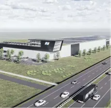  ?? FOTO: SEIFERT ?? So wird das neue Logistikze­ntrum inklusive Hauptverwa­ltungsgebä­ude der Seifert Logistics Group aussehen.