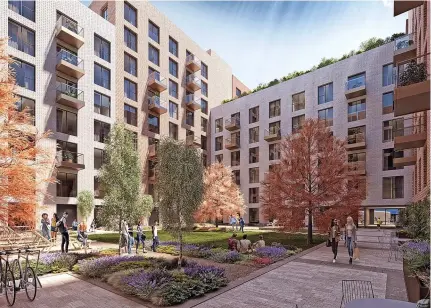  ?? ?? An artist’s impression of plans by Rainier Developmen­ts to build 366 apartments in Digbeth, Birmingham