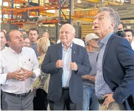  ?? Télam ?? Macri y lifschitz tuvieron un momento de tensión