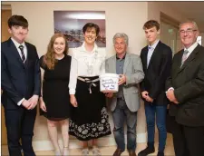  ??  ?? Daniel Sheehy, Hannah Shalvey, Mayor of Tralee Norma Foley, James Hussey, Felix Walker and Kevin O’Connor at the film première of the ‘A Threshold of Decency’, a documentar­y made about the Cumann Iosaef Center.