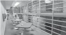  ?? PHILIP A. DWYER, THE BELLINGHAM HERALD VIA AP ?? A maximum security cell block at the Whatcom County Jail in Bellingham, Washington.