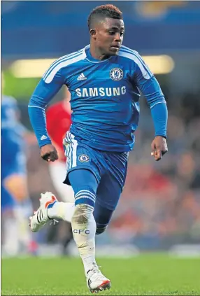  ??  ?? Islam Feruz playing for Chelsea’s youth side in 2012, aged just 16