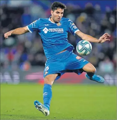  ??  ?? Leandro Cabrera, en una acción durante un partido con el Getafe.