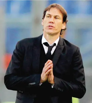  ?? GETTY IMAGES ?? Rudi Garcia, 51 anni, 115 panchine gialloross­e: 60 vittorie, 33 pareggi e 22 sconfitte