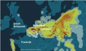  ??  ?? GrootBritt­annië Nederland Duitsland Frankrijk Bron: www.beyond-coal.eu