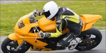  ??  ?? Kevin Dempsey in action in Mondello Park.