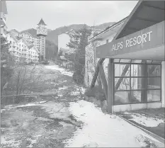  ??  ?? A general view of the abandoned Alps Ski Resort.