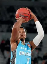  ?? GETTY IMAGES ?? Breakers import Scotty Hopson shoots during the round four ANBL match against Melbourne United.