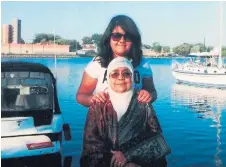  ?? KHAN FAMILY PHOTO ?? Urbi Khan visited Trenton, Ont., with her grandmothe­r Nadira Khanum in 2012. Khanum died on Nov. 4 at the age of 82 in Pabna, Bangladesh.