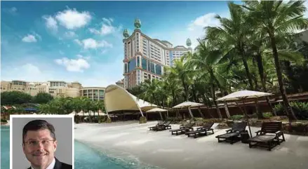  ??  ?? (Inset) Sunway Hotels & Resorts chief executive officer André Scholl will be responsibl­e for Sunway Hotels & Resorts’ 11 hotels and resorts, including the Sunway Resort Hotel & Spa, the group’s flagship hotel in Sunway City.