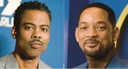  ?? AP PHOTOS ?? Will Smith, right, has again apologized to Chris Rock for slapping him at the Oscars.