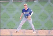  ?? ED MORLOCK — MEDIANEWS GROUP ?? Ambler shortstop Jason Mills in action against Lansdale Monday night.