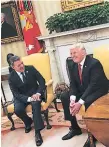  ?? FOTO: AGENCIA AFP ?? El mandatario de EE UU junto a su par colombiano.