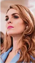  ?? Foto: dpa ?? Gehört nicht mehr zum engsten Zirkel von Donald Trump: Hope Hicks.