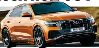  ??  ?? Refined, yet powerful: The new Audi Q8, flagship of its range of Q-prefix SUVs