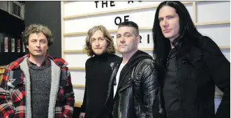  ??  ?? Age of Electric bandmates Kurt Dahle, Ryan Dahle, John Kerns and Todd Kerns have reunited after 18 years.